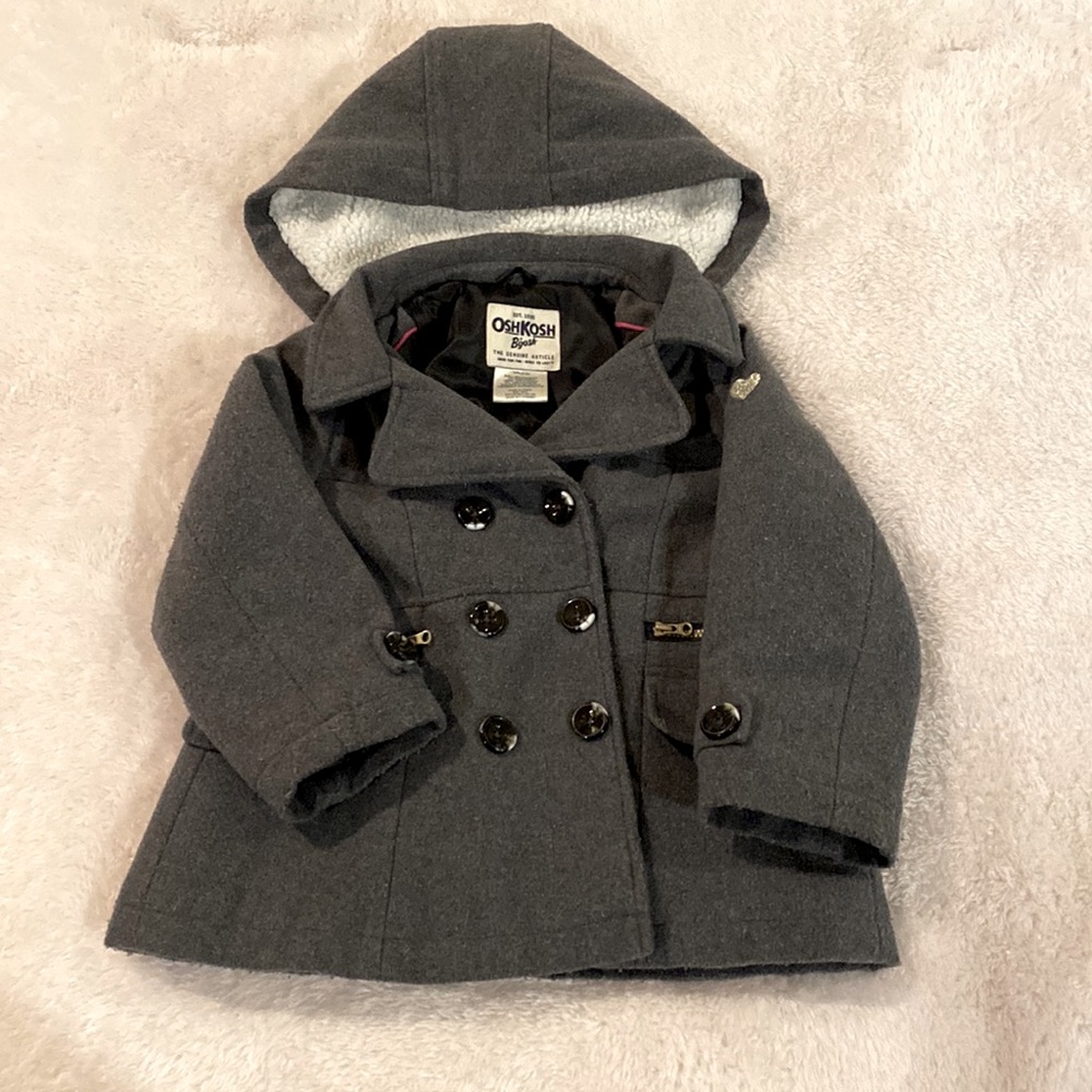 Size Toddler 4 OshKosh Pea Coat in Gray